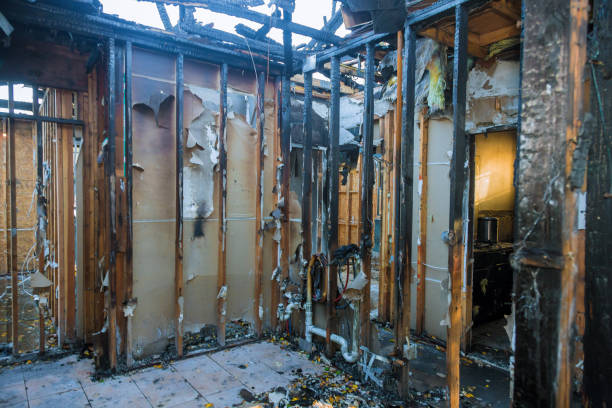 Professional Fire Damage Removal technician working in Bridgehampton, NY